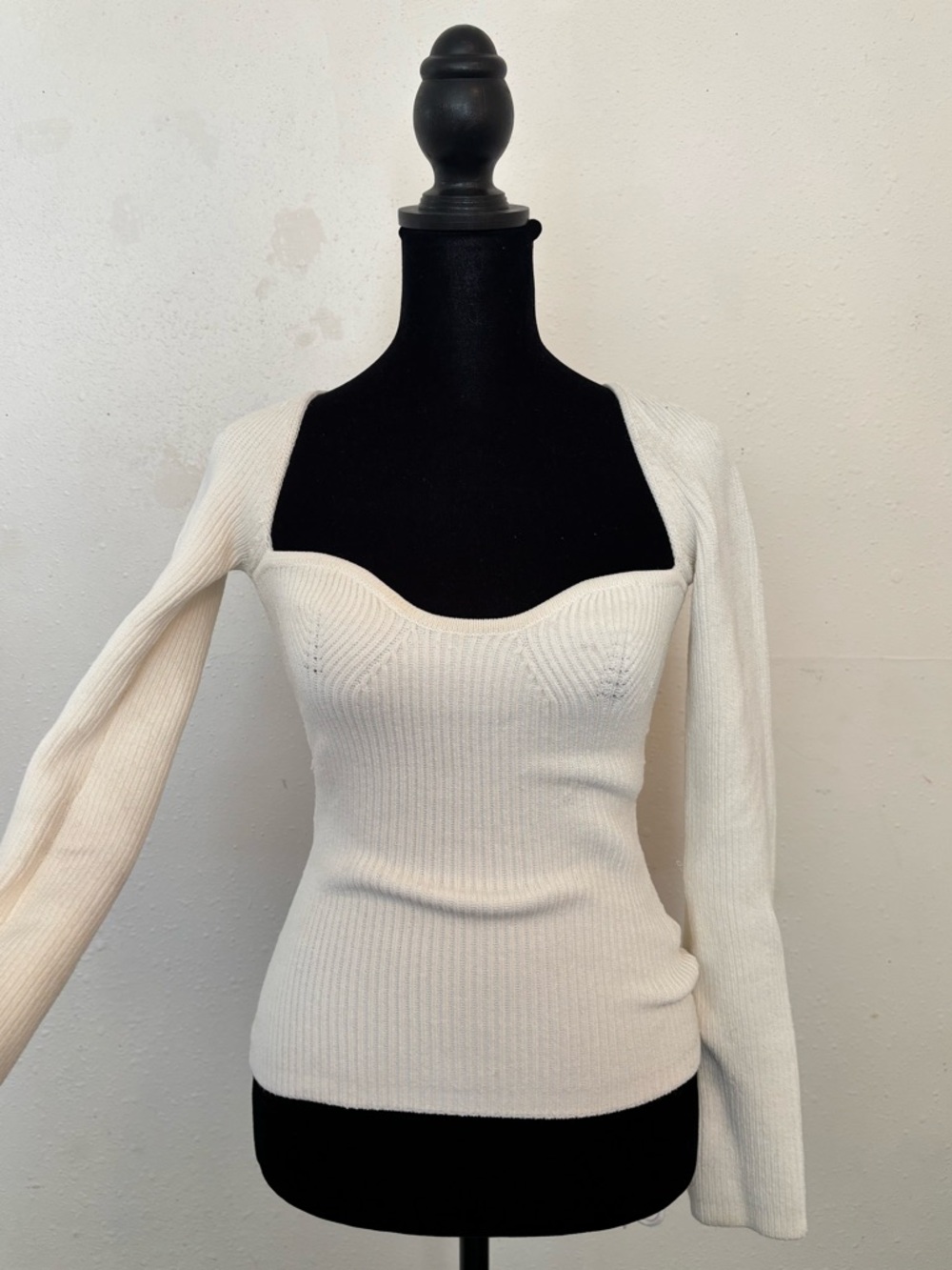 Petal & Pup Aquerelle White Stretch Knit Sweater 12